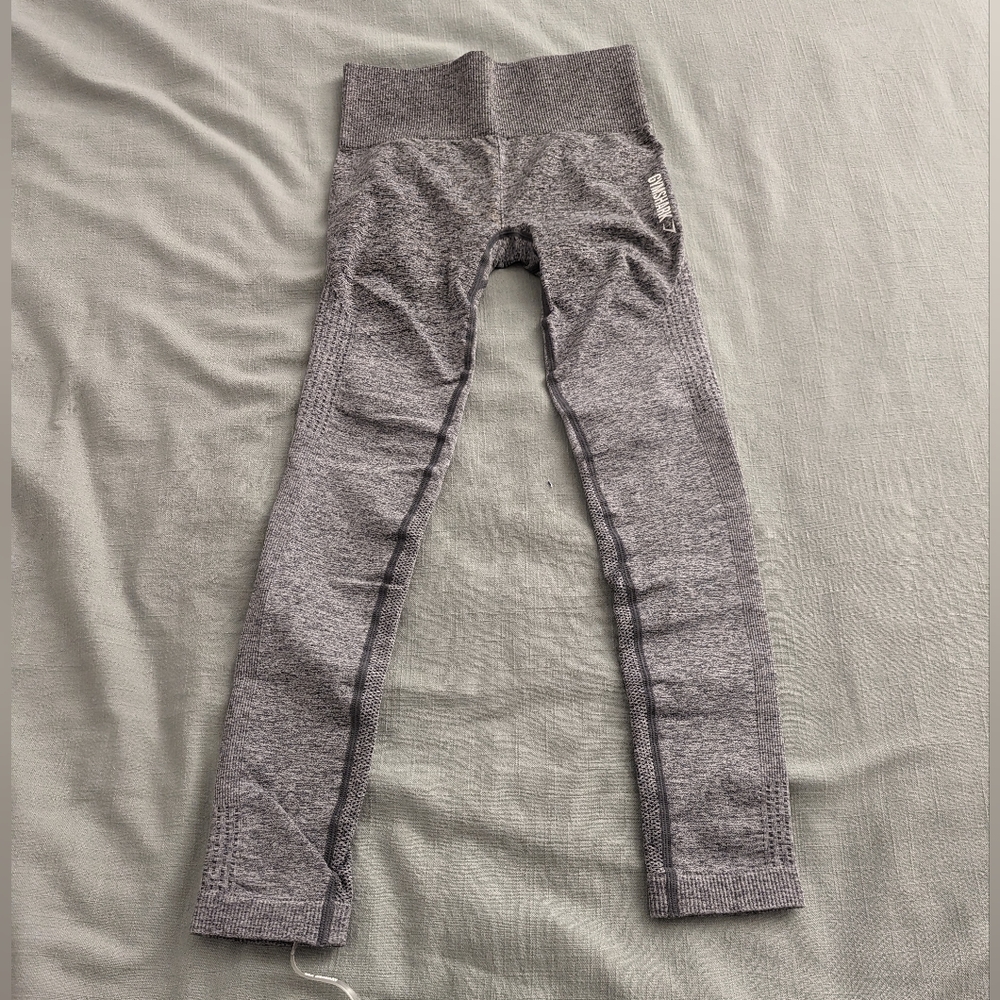 Gymshark Ombre Seamless Leggings  - Black/Light Grey